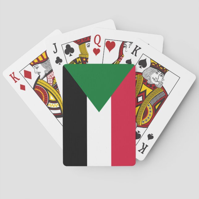 Sudan flagga casinokort (Baksidan)