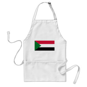 Sudan flagga förkläde