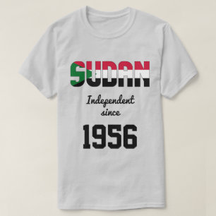 Sudan Flagga Independence Firande T Shirt