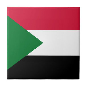 Sudan Flagga Kakelplatta