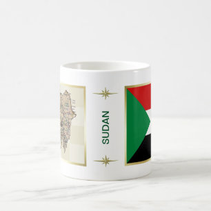 Sudan flagga + Kartamugg Kaffemugg