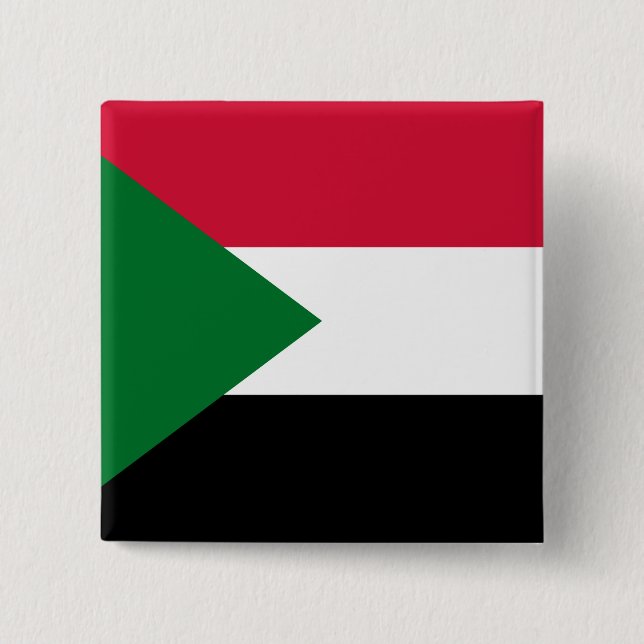 Sudan Flagga Knapp (Framsida)