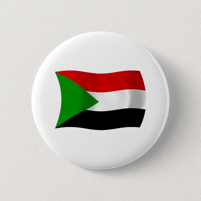 Sudan Flagga Knapp (Framsida)