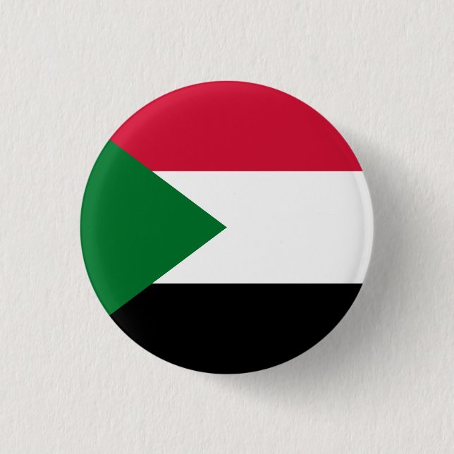 Sudan Flagga Knapp (Framsida)