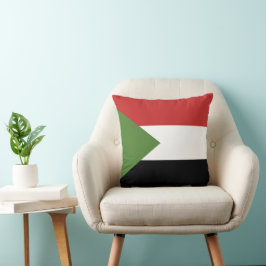 Sudan flagga kudde