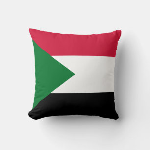 Sudan Flagga Kudde