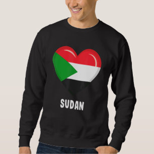 Sudan Flagga Lång Ärmad Tröja
