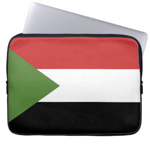 Sudan flagga laptop fodral