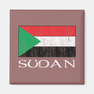 Sudan flagga magnet