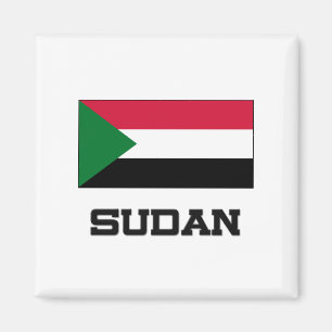 Sudan flagga magnet