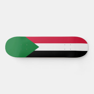 Sudan flagga mini skateboard bräda 18,5 cm