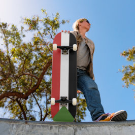 Sudan flagga mini skateboard bräda 18,5 cm