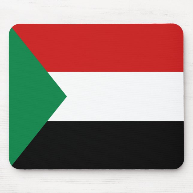 Sudan Flagga Mousepad Musmatta (Framsidan)