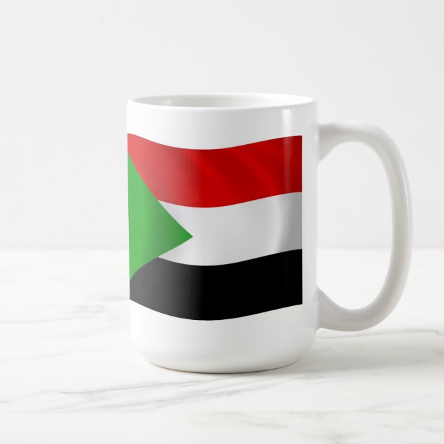 Sudan Flagga Mugg (Höger)