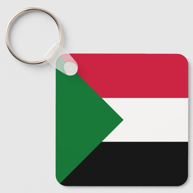 Sudan flagga nyckelring (Framsida)