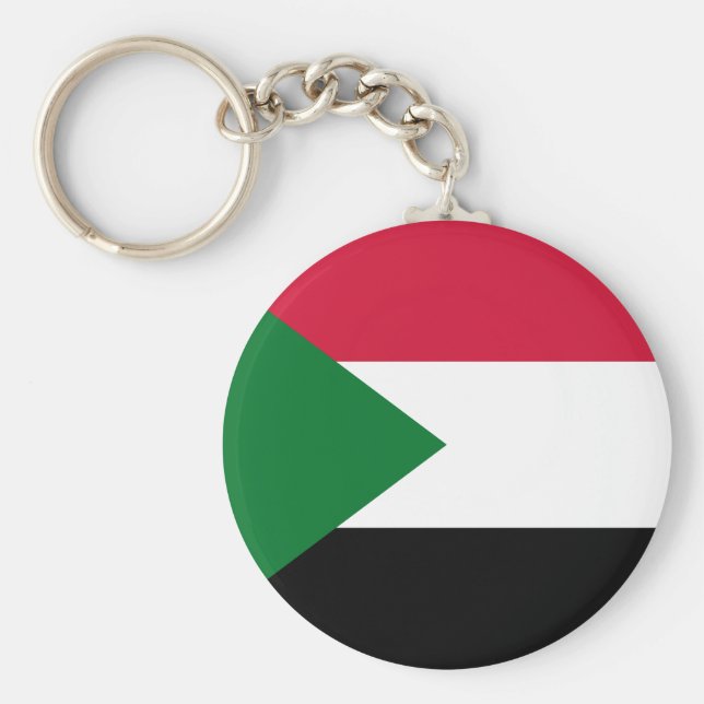 Sudan Flagga Nyckelring (Framsidan)