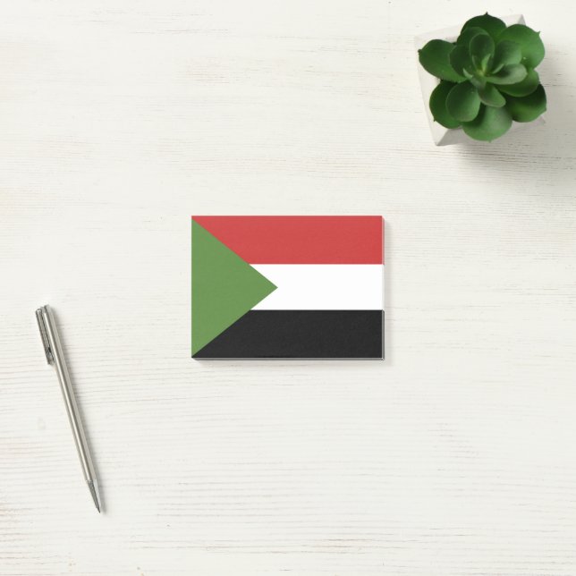 Sudan flagga post-it block (Kontor)
