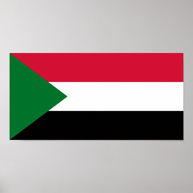 Sudan flagga poster (Framsidan)