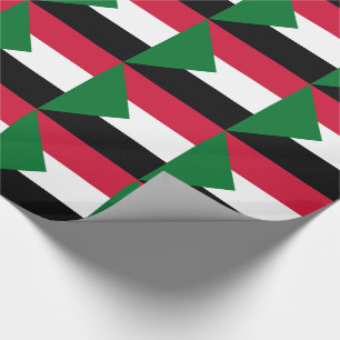 Sudan flagga presentpapper