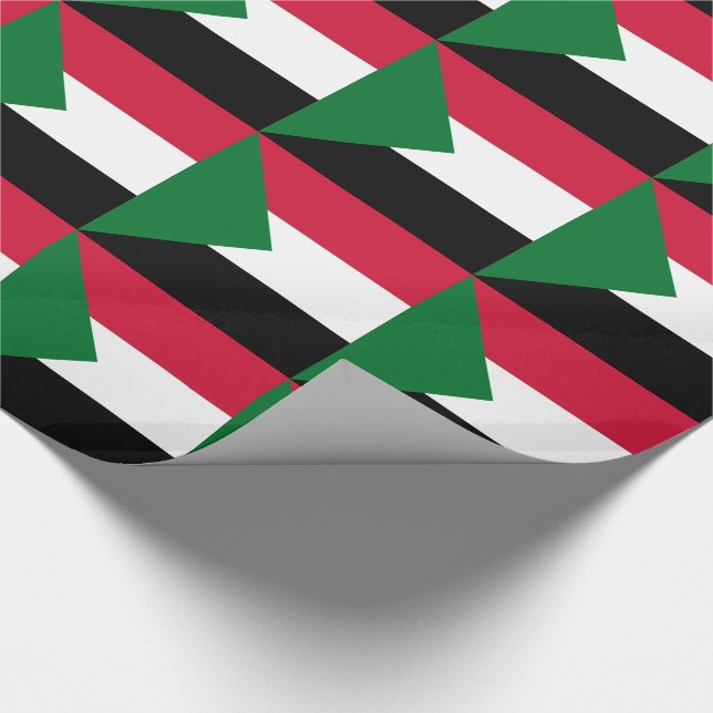 Sudan flagga presentpapper (Hörn)