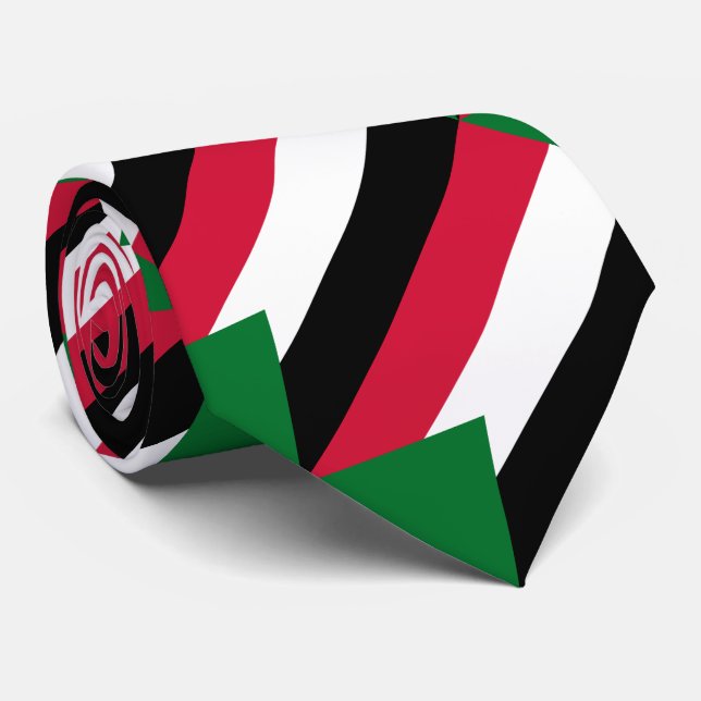Sudan flagga slips (Rullad)