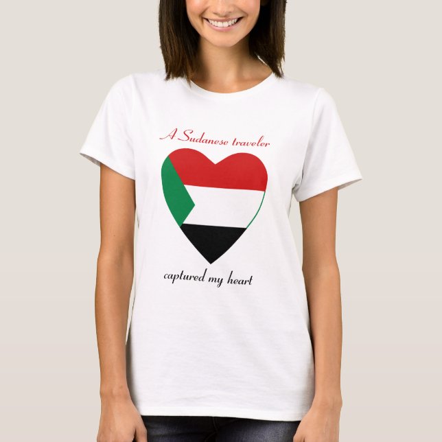 Sudan Flagga Sötnos T-Shirt (Framsida)