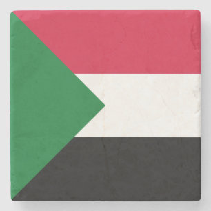 Sudan flagga stenunderlägg
