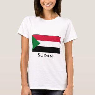 Sudan Flagga T Shirt
