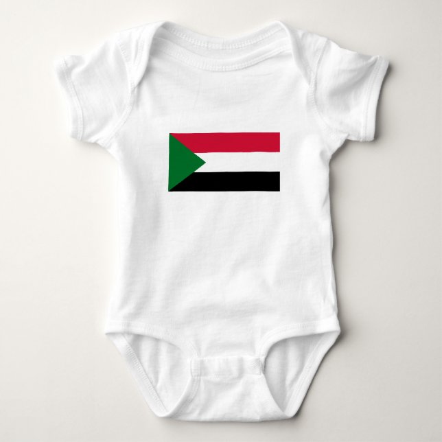 Sudan flagga t shirt (Framsida)
