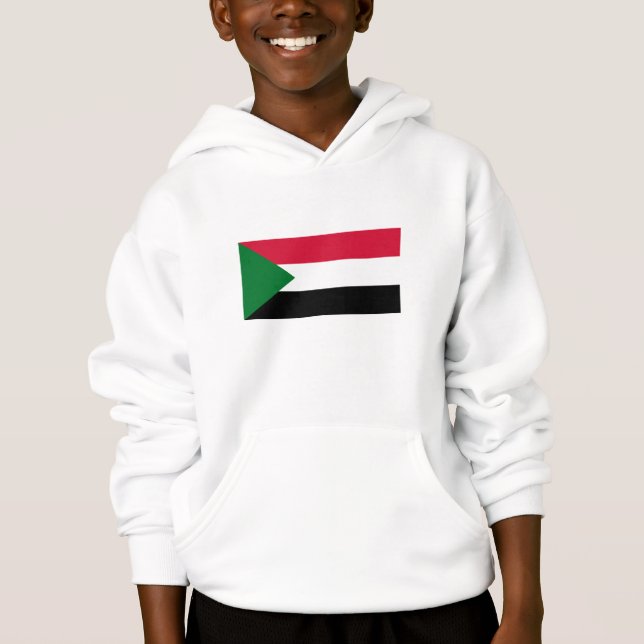 Sudan flagga t shirt (Framsida)