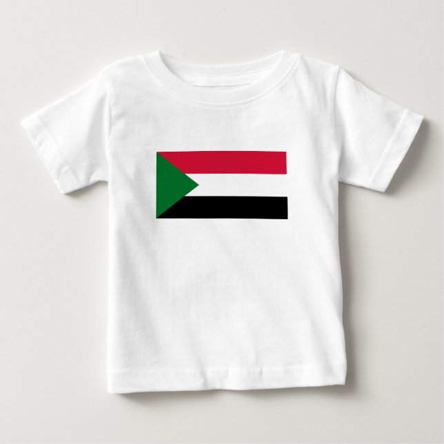 Sudan flagga t shirt (Framsida)