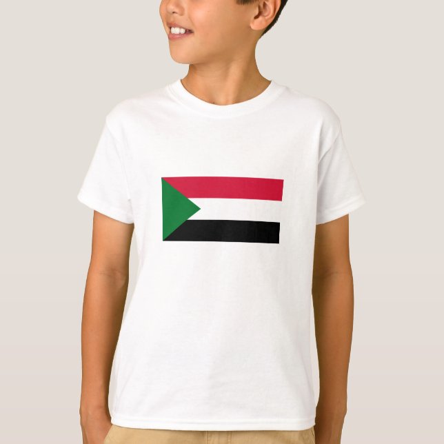 Sudan flagga t shirt (Framsida)
