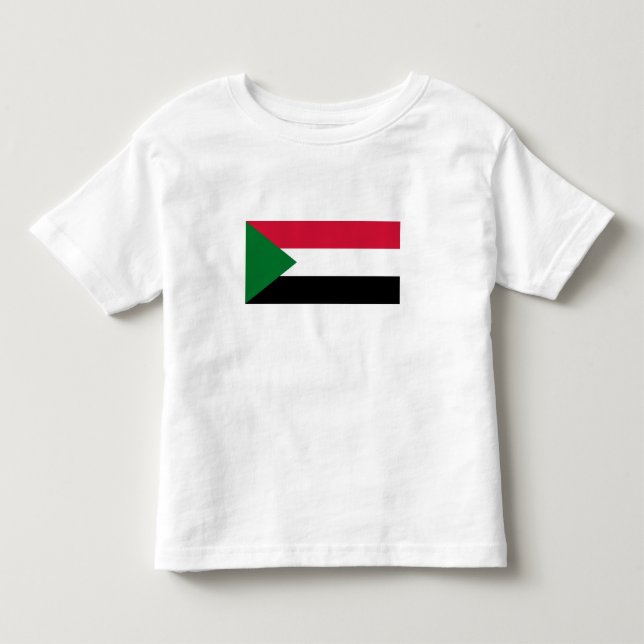 Sudan flagga t shirt (Framsida)