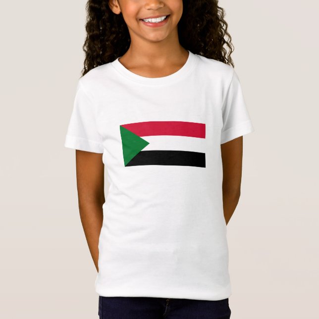 Sudan flagga t shirt (Framsida)