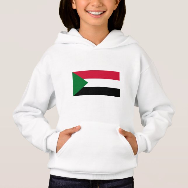 Sudan flagga t shirt (Framsida)