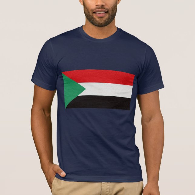 Sudan flagga tee shirt (Framsida)