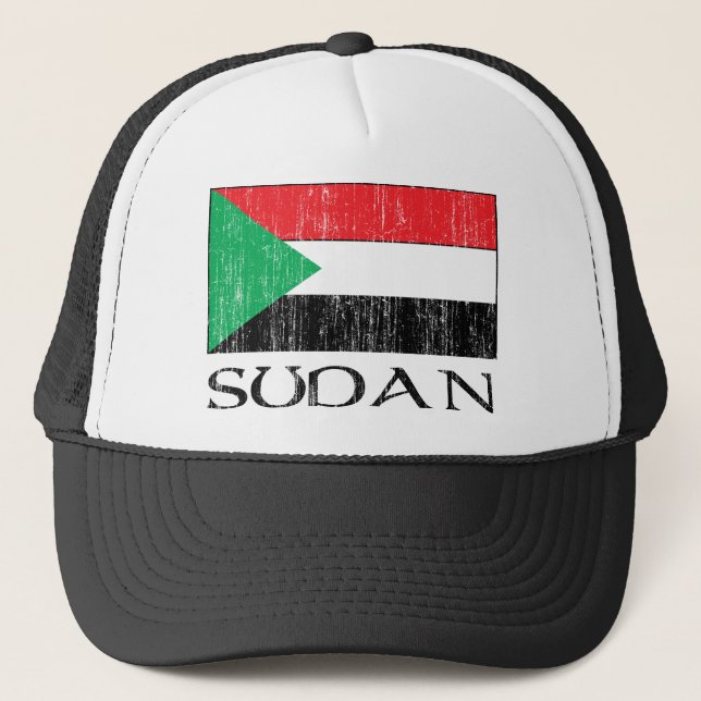 Sudan flagga truckerkeps (Framsida)