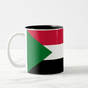 Sudan flagga Två-Tonad mugg