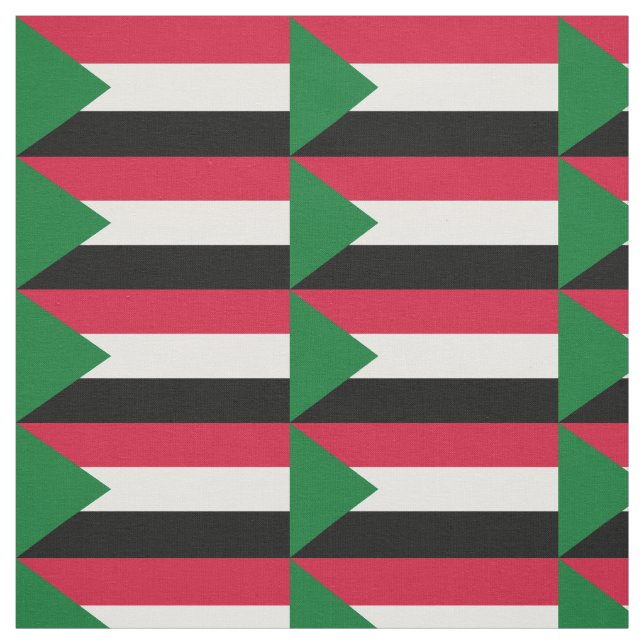 Sudan flagga tyg (Provkarta)
