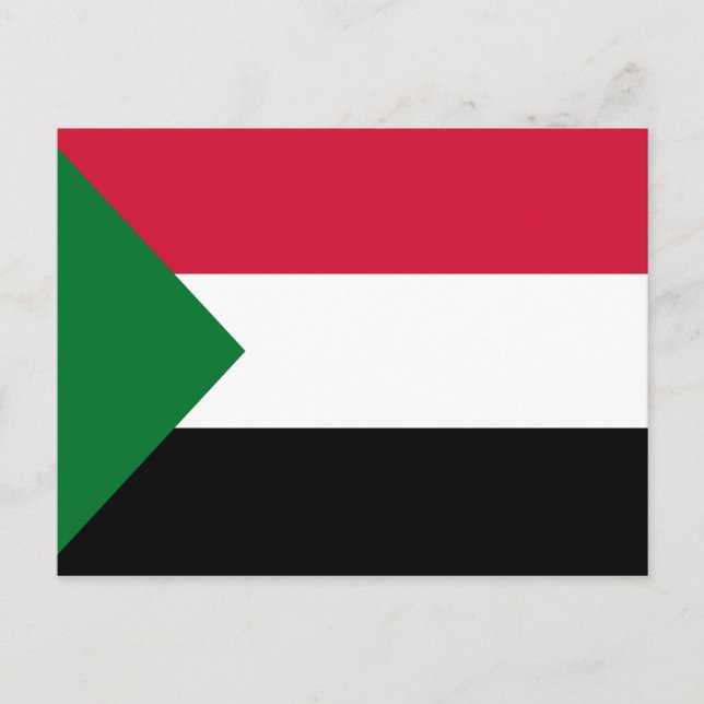 Sudan Flagga Vykort (Framsida)