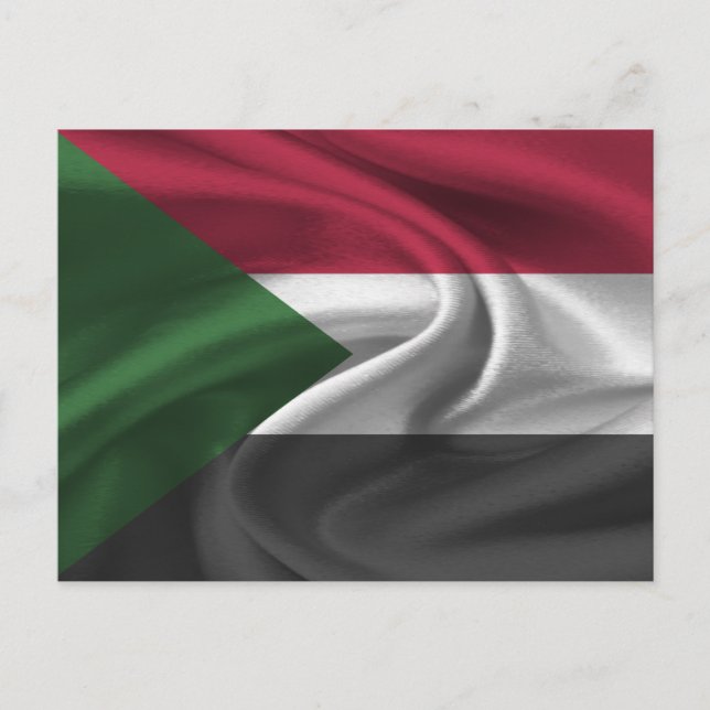 Sudan Flagga Vykort (Framsida)