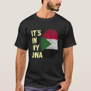 Sudan i mitt DNA Sudanesiska Flagga Team Sudan T Shirt