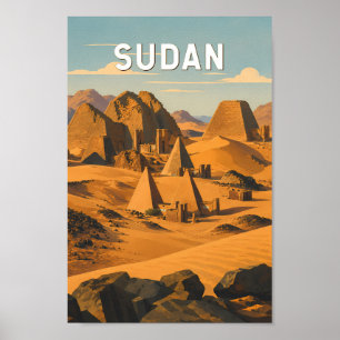 Sudan Illustration Resa Konst Vintage Poster