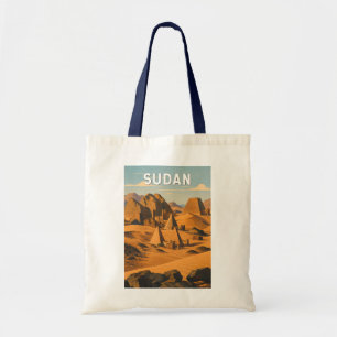 Sudan Illustration Resa Konst Vintage Tygkasse