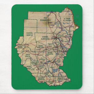 Sudan karta Mousepad Musmatta