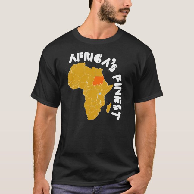 Sudan kartadesign tee shirt (Framsida)