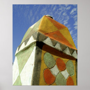 Sudan, norra (Nubia), Decorated tak Poster