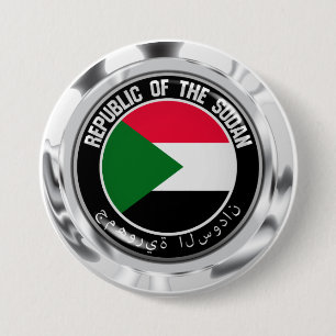 Sudan Round Emblem Knapp