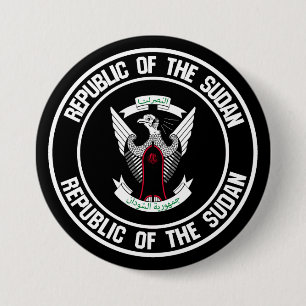 Sudan Round Emblem Knapp