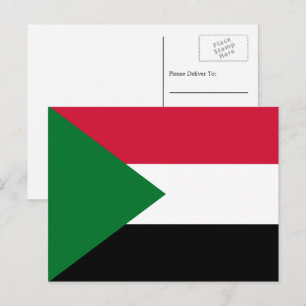 Sudanesiska Flagga, Flagga i Sudan Vykort